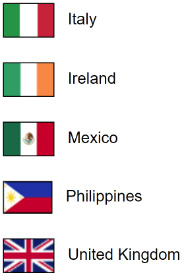 List of countries with missionaries who are waiting for funding so we can send them tracts.