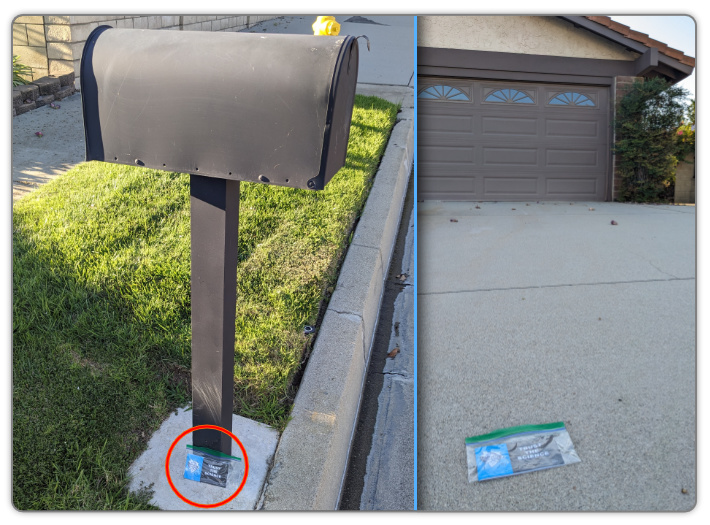 Share Tracts on Driveways and Mailboxes